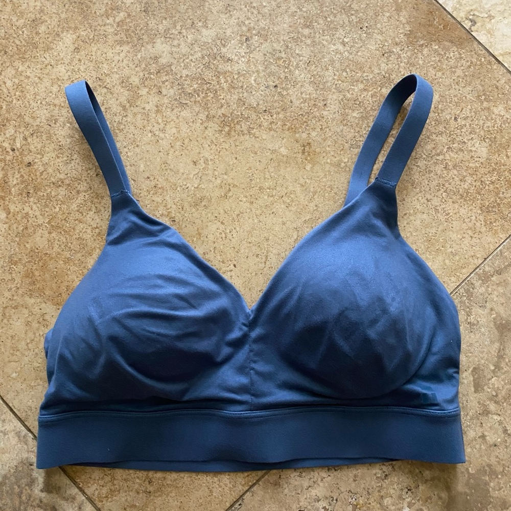 Tommy John second skin triangle bralette blue size M-A/C